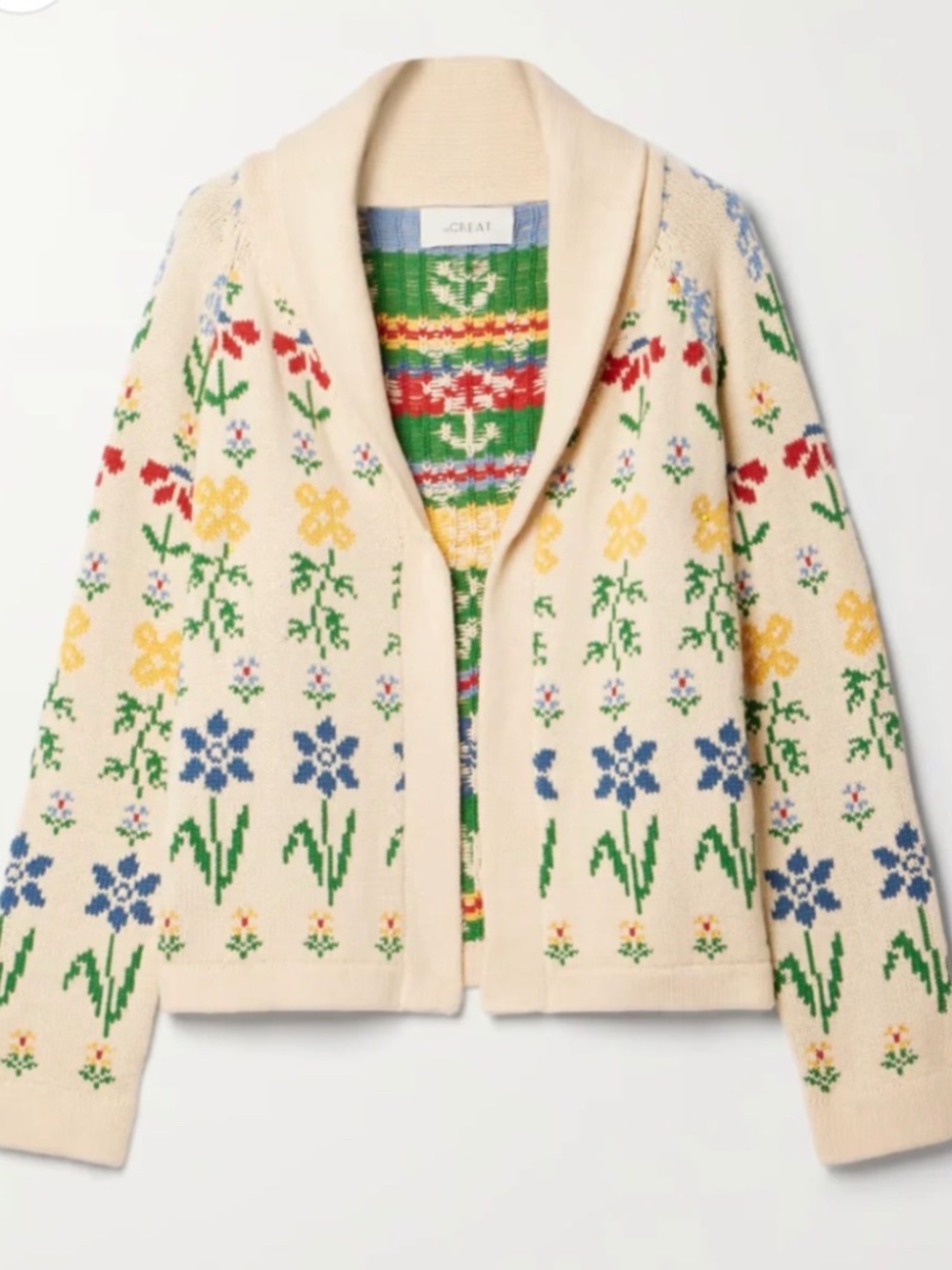 The Great Garden Lodge Cardigan Cream 0/XS - Picture 12 of 15